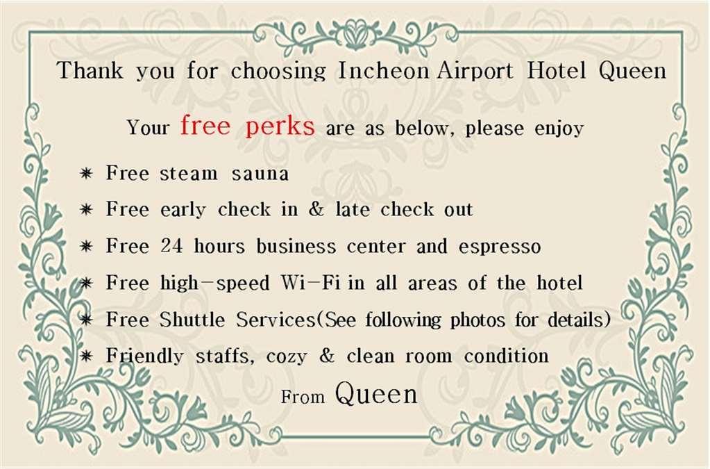 Incheon Airport Hotel Queen Olanaklar fotoğraf